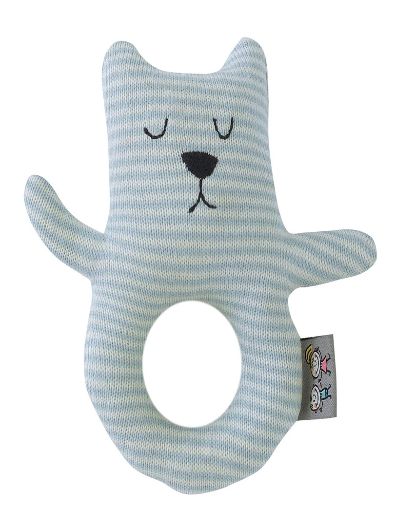 Hochet En Tricot De Coton Ourson N/A