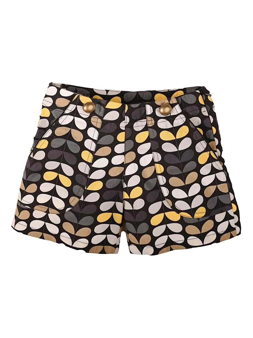 Short intersaison    motifs     MALICE   'LA FAUTE A VOLTAIRE'   Blanc Jaune Bleu