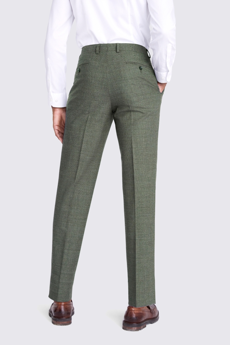 Italian Slim Fit Navy Hopsack Trousers   Buy Online at Moss