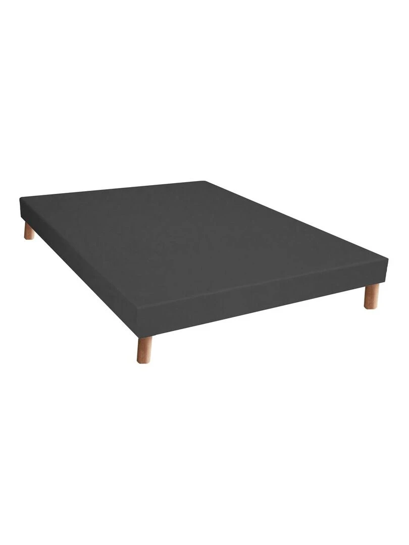 Sommier tapissier à lattes gris anthracite Made in France Gris foncé