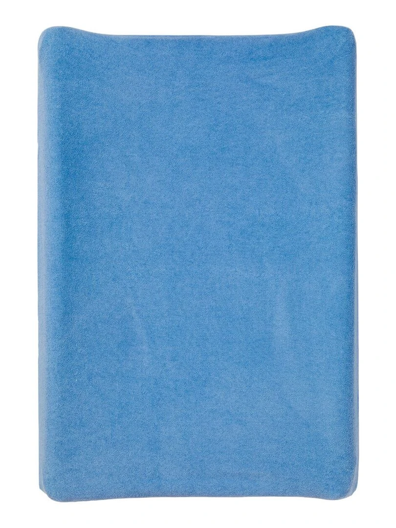 Housse de matelas à langer en éponge 50x70 cm Bleu Jean Bleu