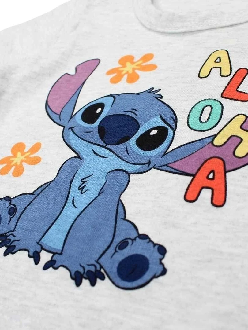 Disney   Combishort bébé garçon imprimé Lilo Et Stitch en coton   Bleu