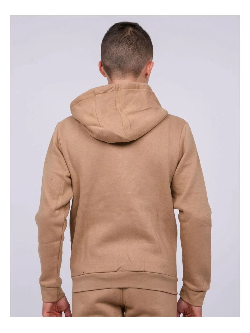 Sweat zippé capuche WAMIN J Beige
