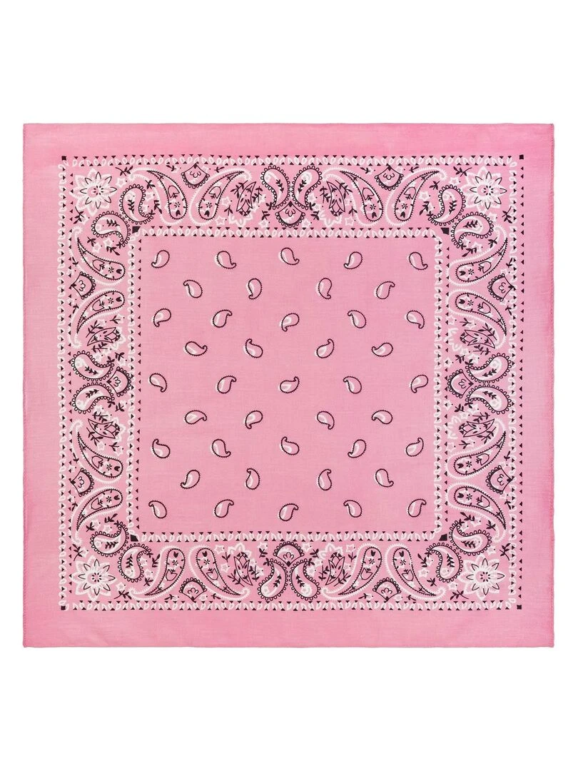 Bandana Coton U.S Premium   Rose