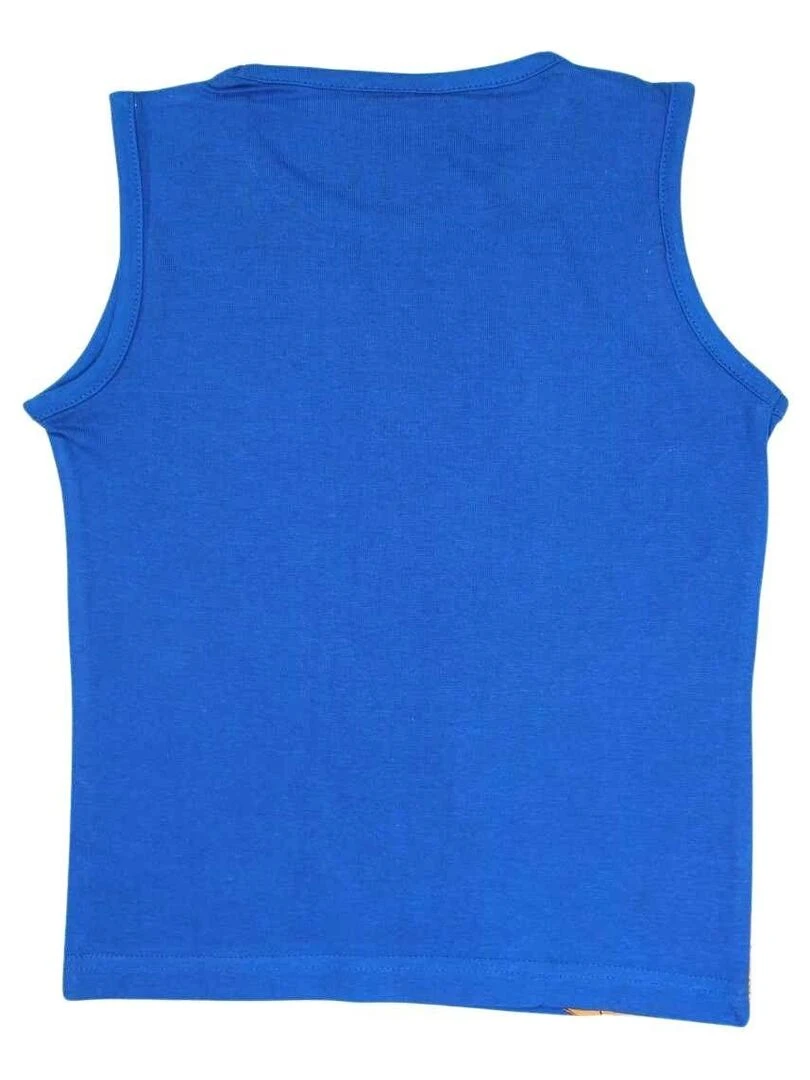 Disney T shirt garçon imprimé Naruto en coton Bleu