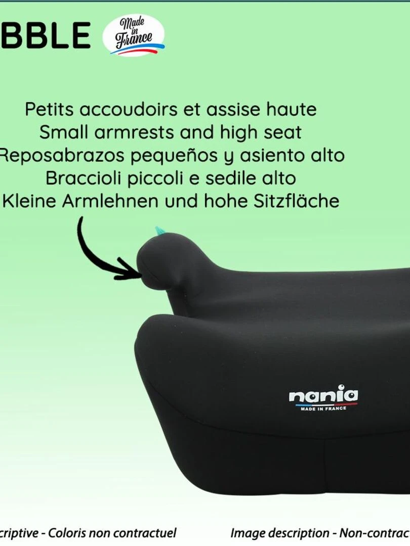 Nania – Rehausseur ceinturé BUBBLE 126 150   Noir