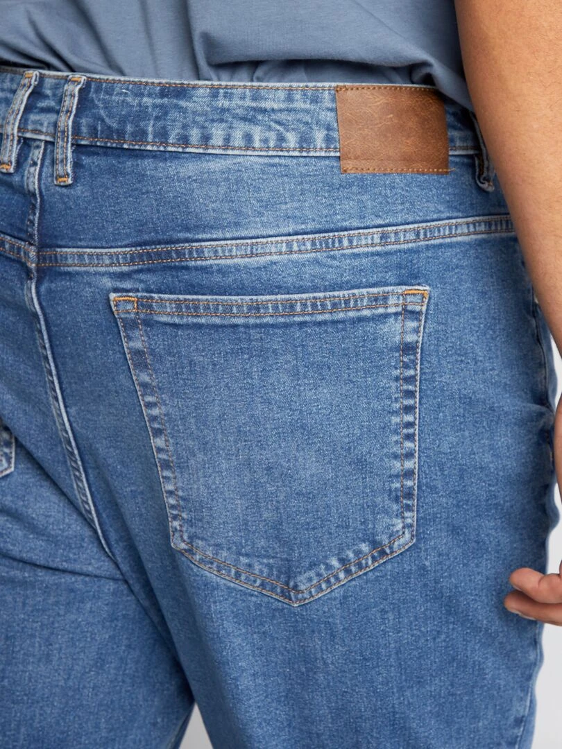 Jean slim à 5 poches   L32   Bleu