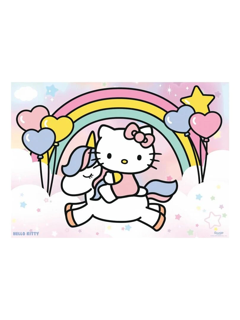 Puzzle 45 p hello kitty et sa licorne N/A
