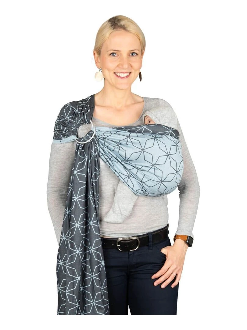 Hoppediz Écharpe de portage Ring Sling (bio) Bleu Bleu ciel
