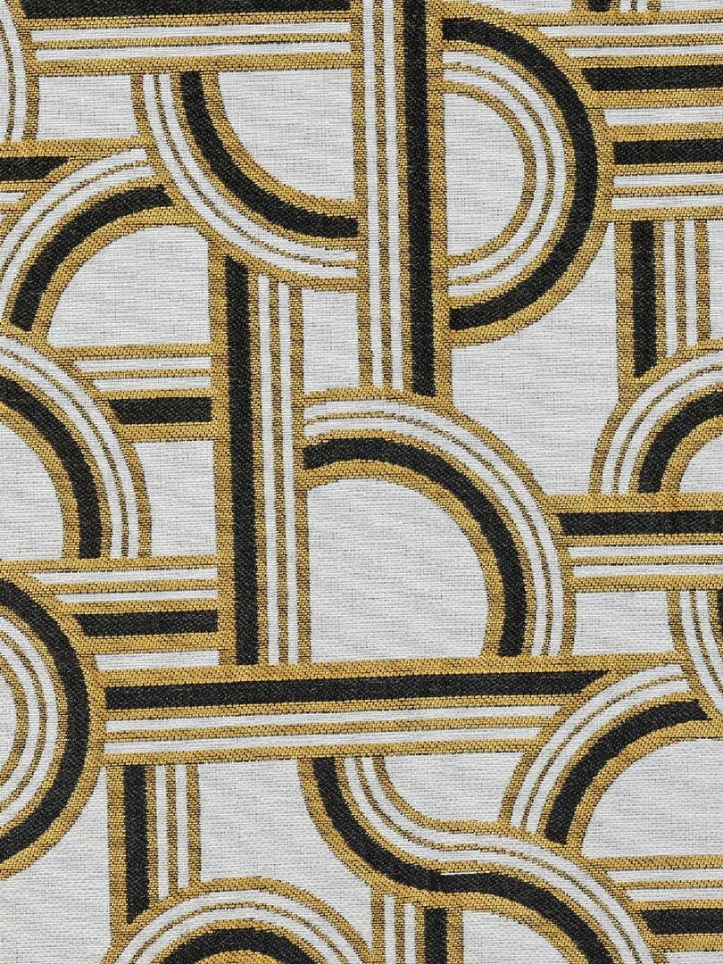 Housse de coussin aux couleurs de l’Orient Express. Noir