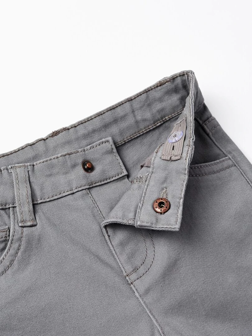 Pantalon en Sergé de Coton pour Bébé Garçon   NOËL   Gris