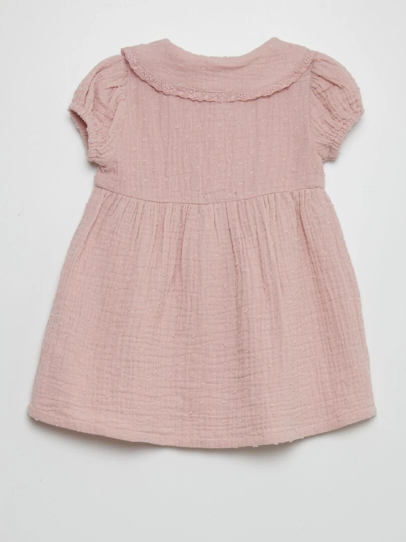 Robe en gaze de coton Violet