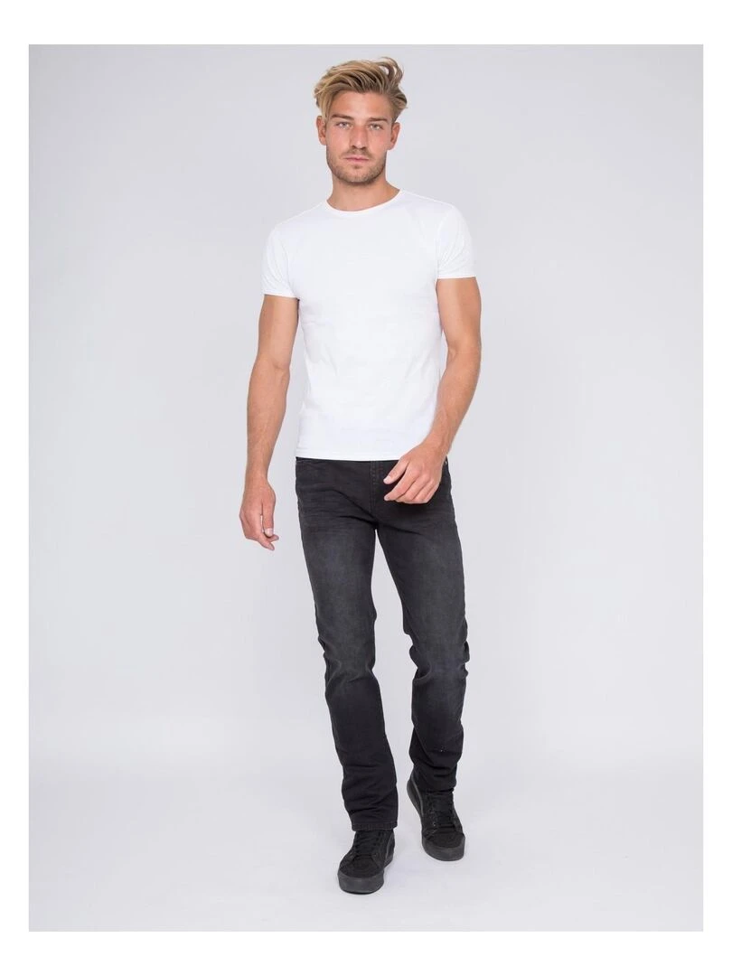 Jean coupe ajustée SAMTHANN   Noir