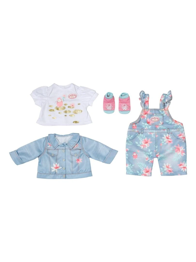 Baby Annabell Active Deluxe Jeans 43cm avec veste chemise pantalon et chaussettes. N/A