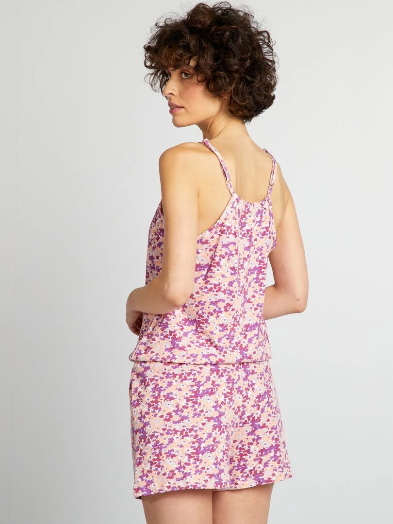 Pyjama combishort fantaisie Rose