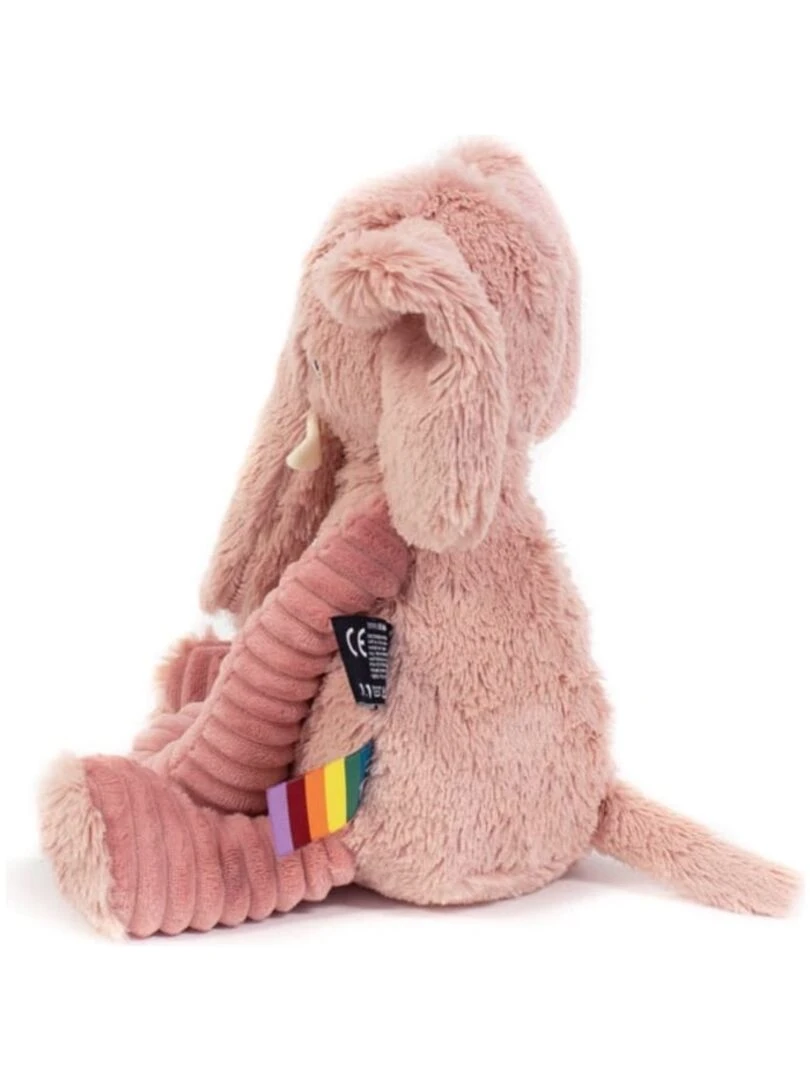 Peluche Les Ptipotos Dimoitou l'éléphant rose (26 cm)   Rose