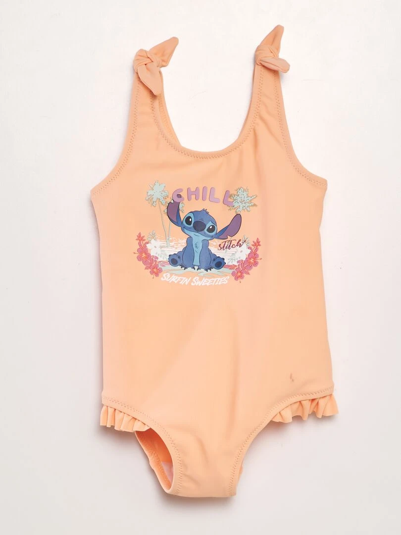Maillot de bain 'Stitch' 1 pièce Orange