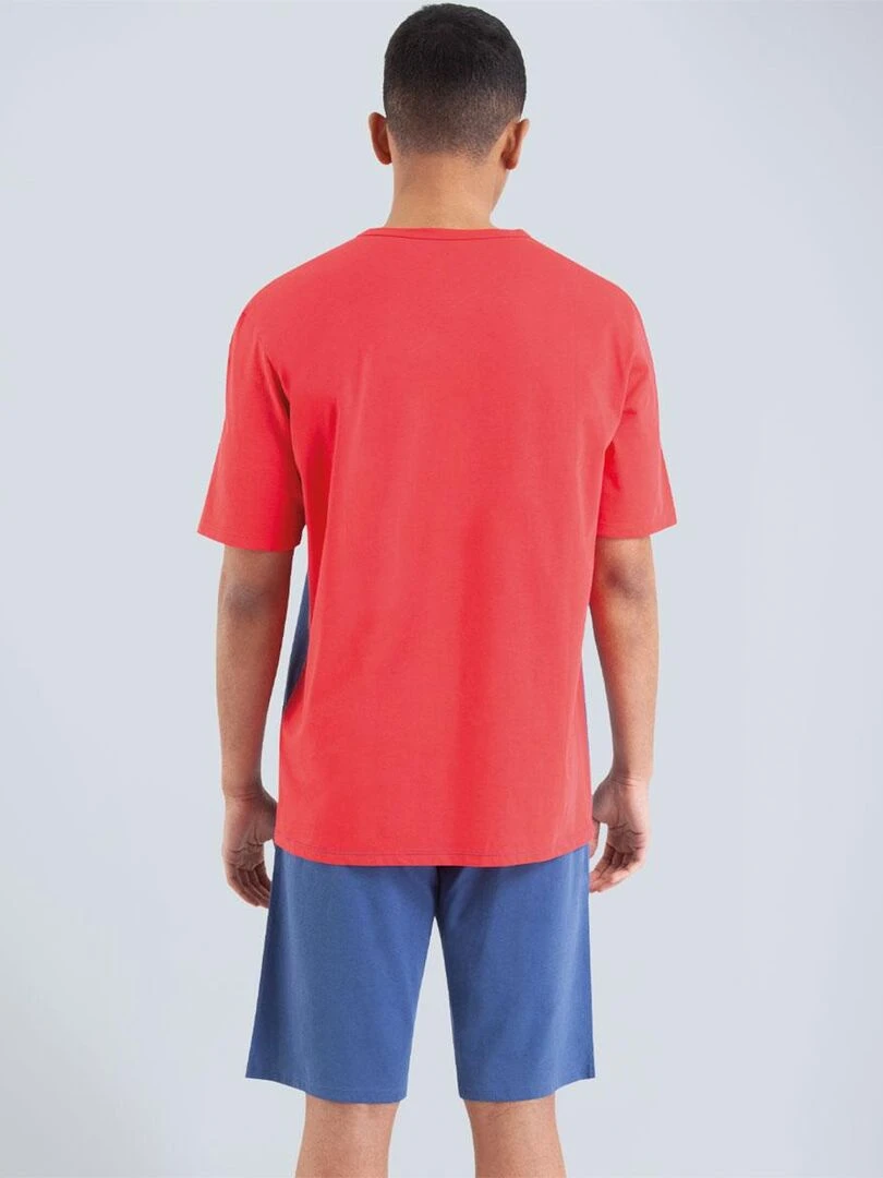 Pyjama court homme Eco Pack Bleu