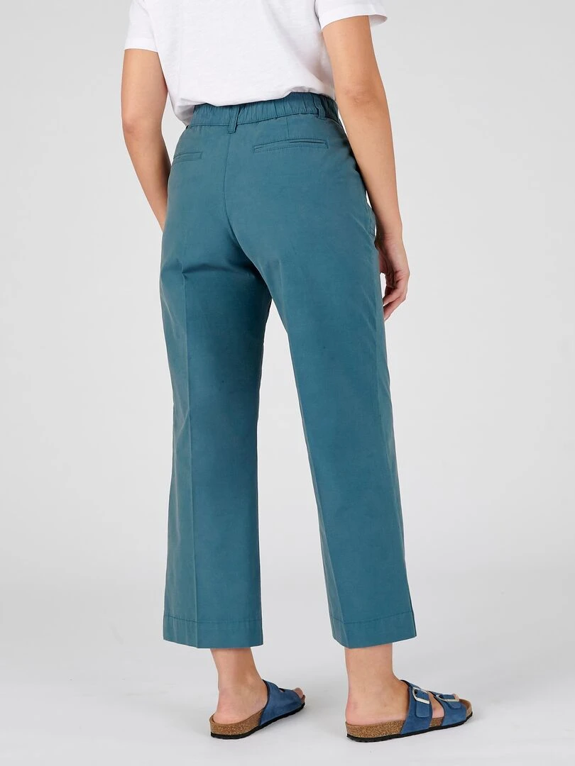 Pantalon 7/8ème poches cargo   Damart   Bleu pétrole