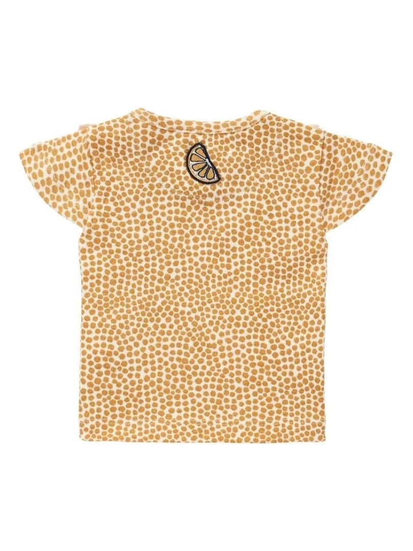 T Shirt Bébé Bio à Volants Ambre Jaune
