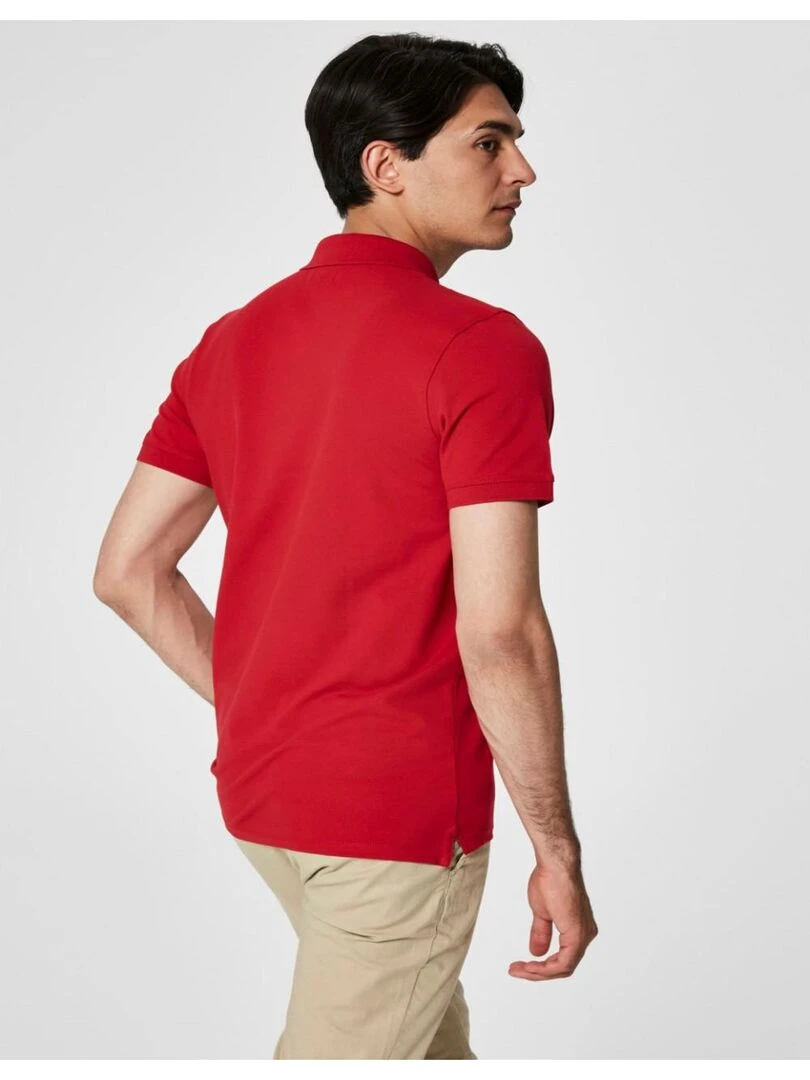 Polo manches courtes Selected   Rouge