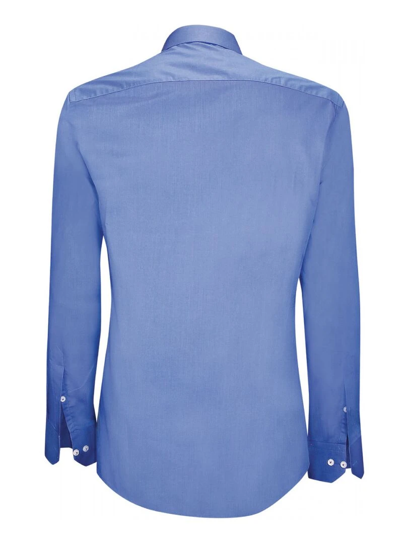 Chemise en popeline COVENTRY Bleu roi