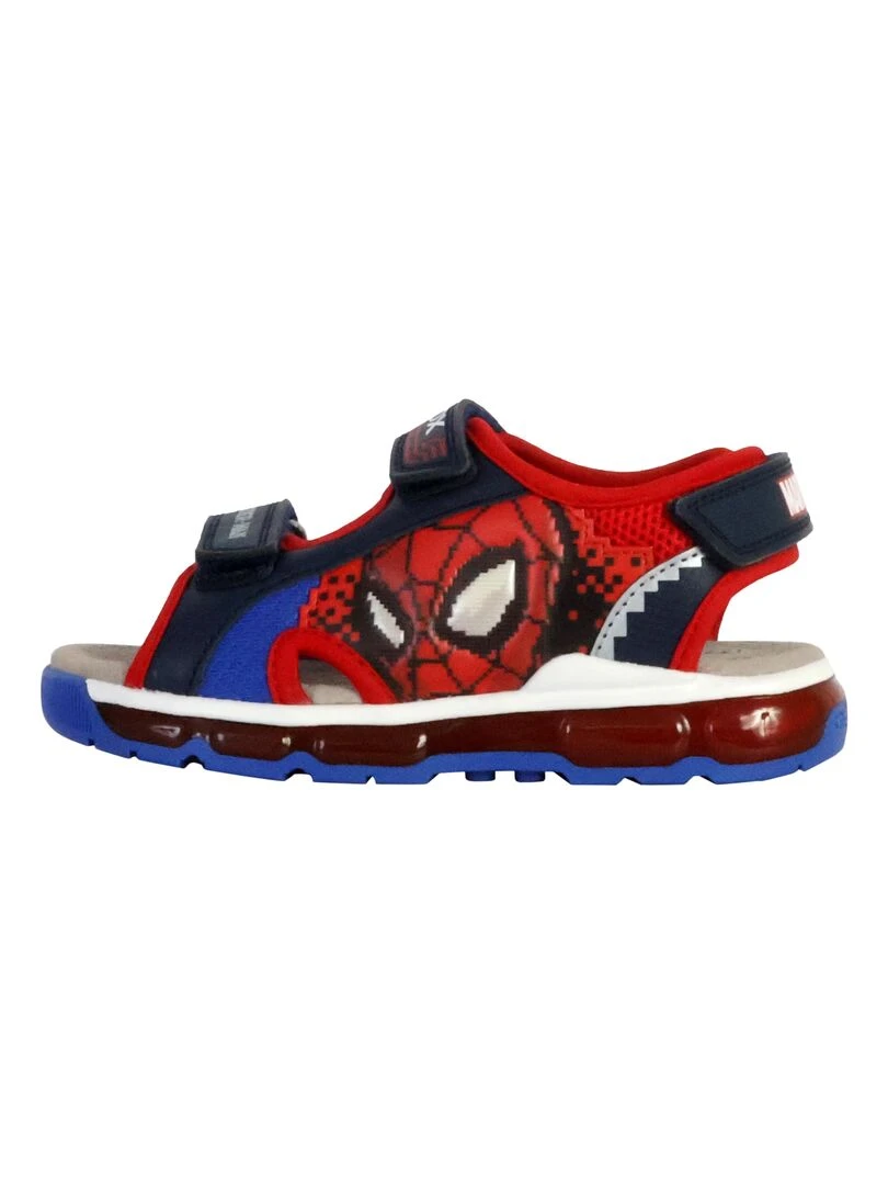 Sandales Cuir Enfant Geox Android Bleu marine
