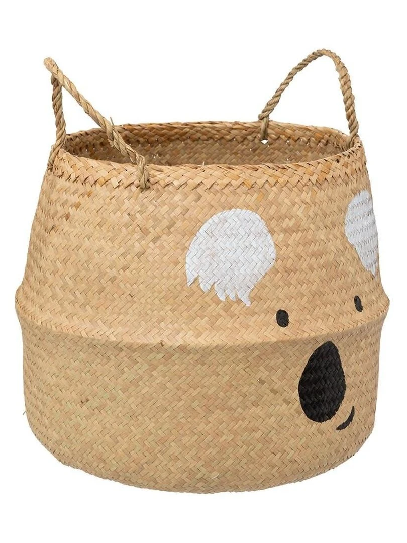 Panier pliable en roseau Koala D35 Beige