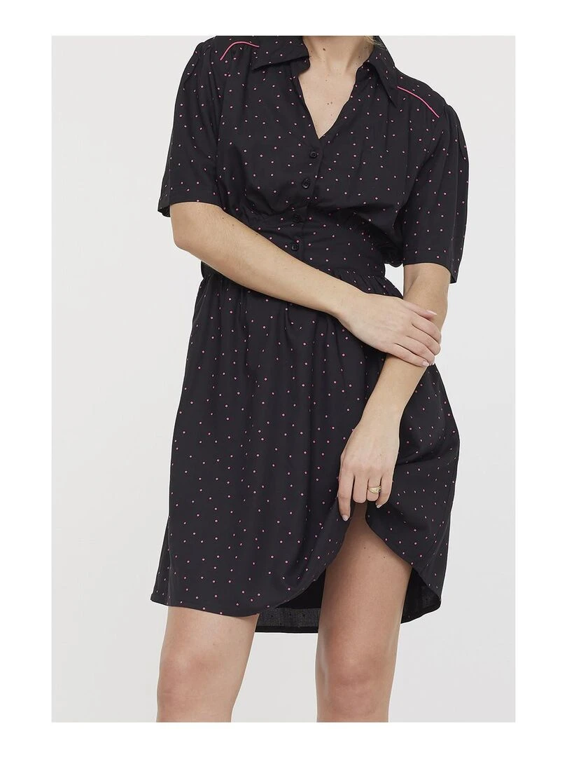 Lee Cooper   Robe manches courtes viscose  LIRA   Noir