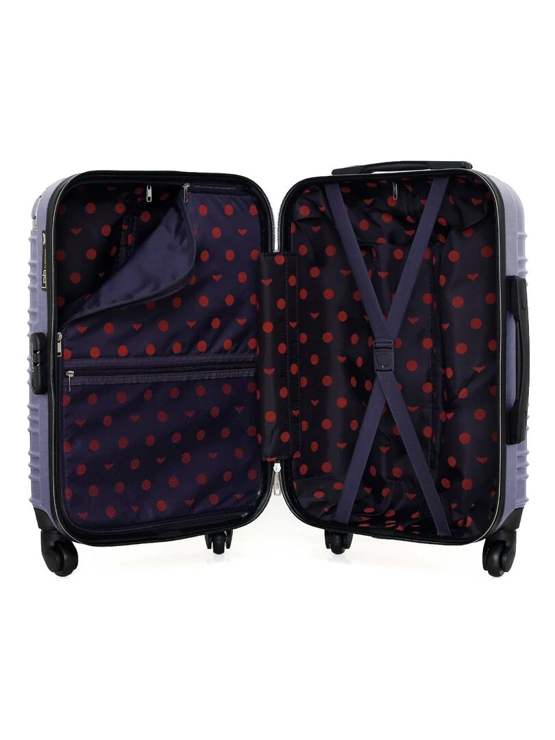 LPB LUGGAGE   VALISE CABINE ABS GIULIA 4 ROUES 55 CM   Violet