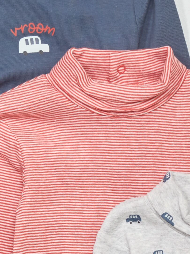 Lot de bodie col roulé   Bleu