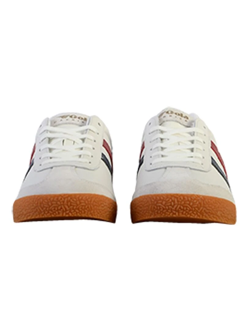 Basket Cuir Gola Harrier   Blanc