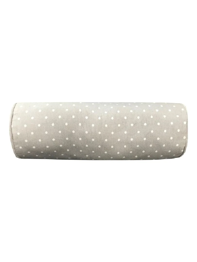 Coussin polochon imprimé 'CHARME' 'TODAY' Gris