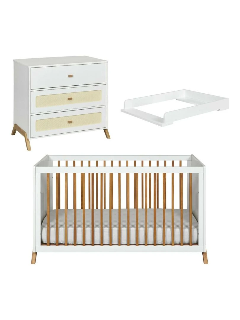 Chambre complète bébé Azu AKITEN RETAIL Blanc