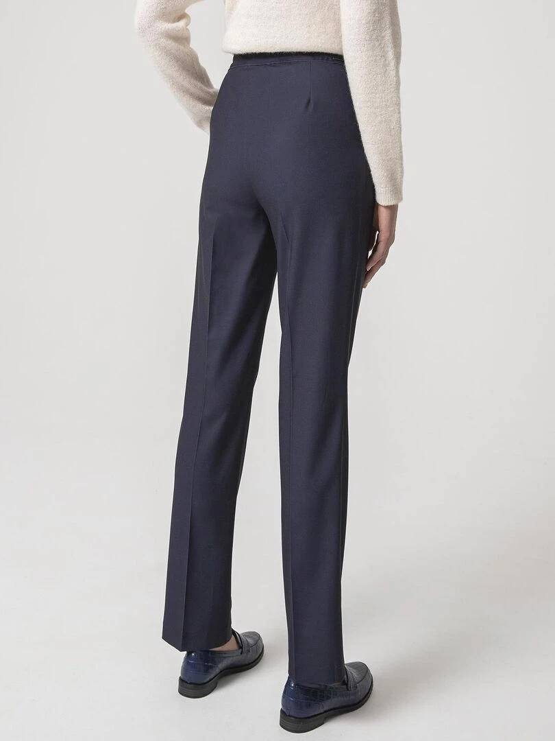 Pantalon ceinture réglable   Damart   Bleu marine