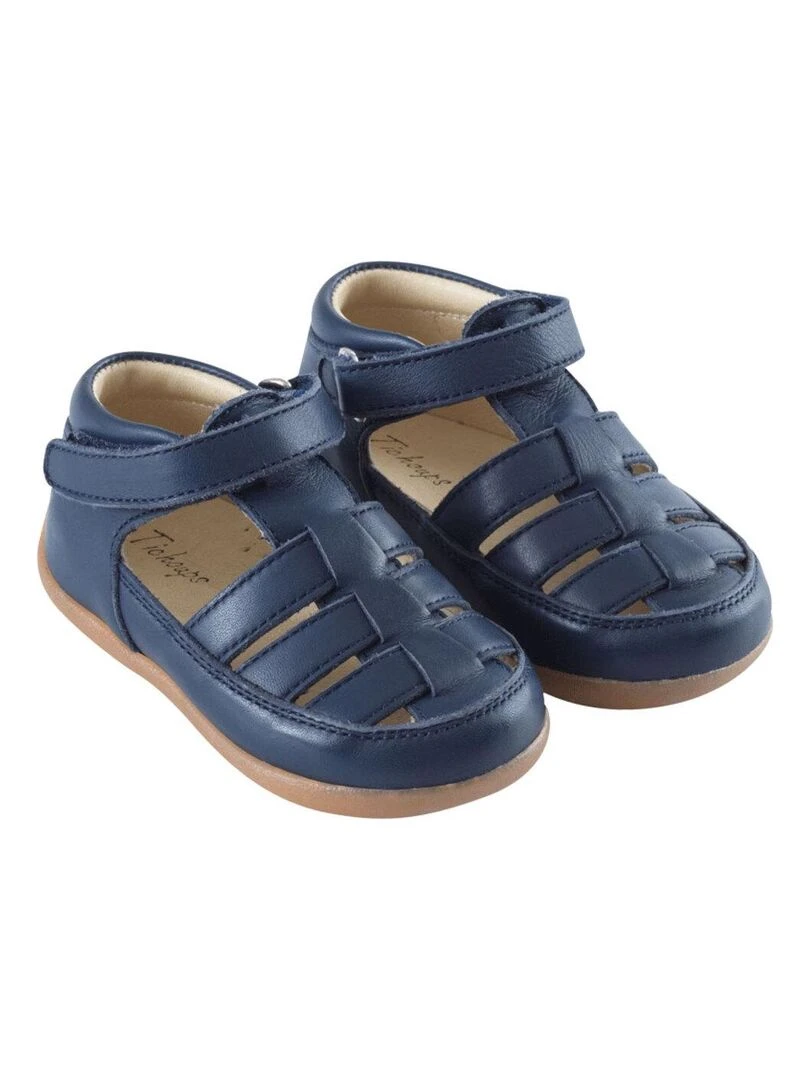 Sandales cuir Rocky Bleu marine