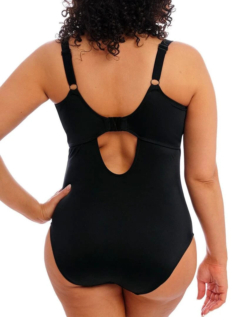 Maillot 1 pièce grande taille sans armatures Plain Sailing   Noir