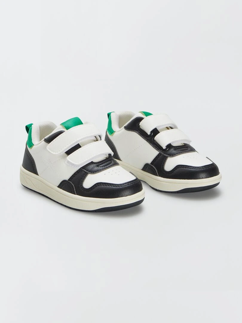 Baskets basses tricolores BLANC