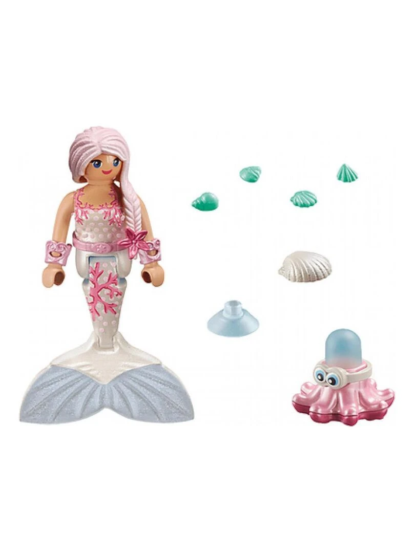 Sirène avec pieuvre à éclabousser   N/A