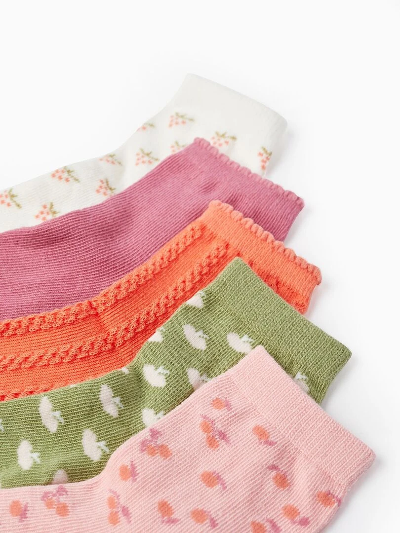 Pack 5 Paires de Chaussettes pour Fille SICILIAN DAYS Multicolore