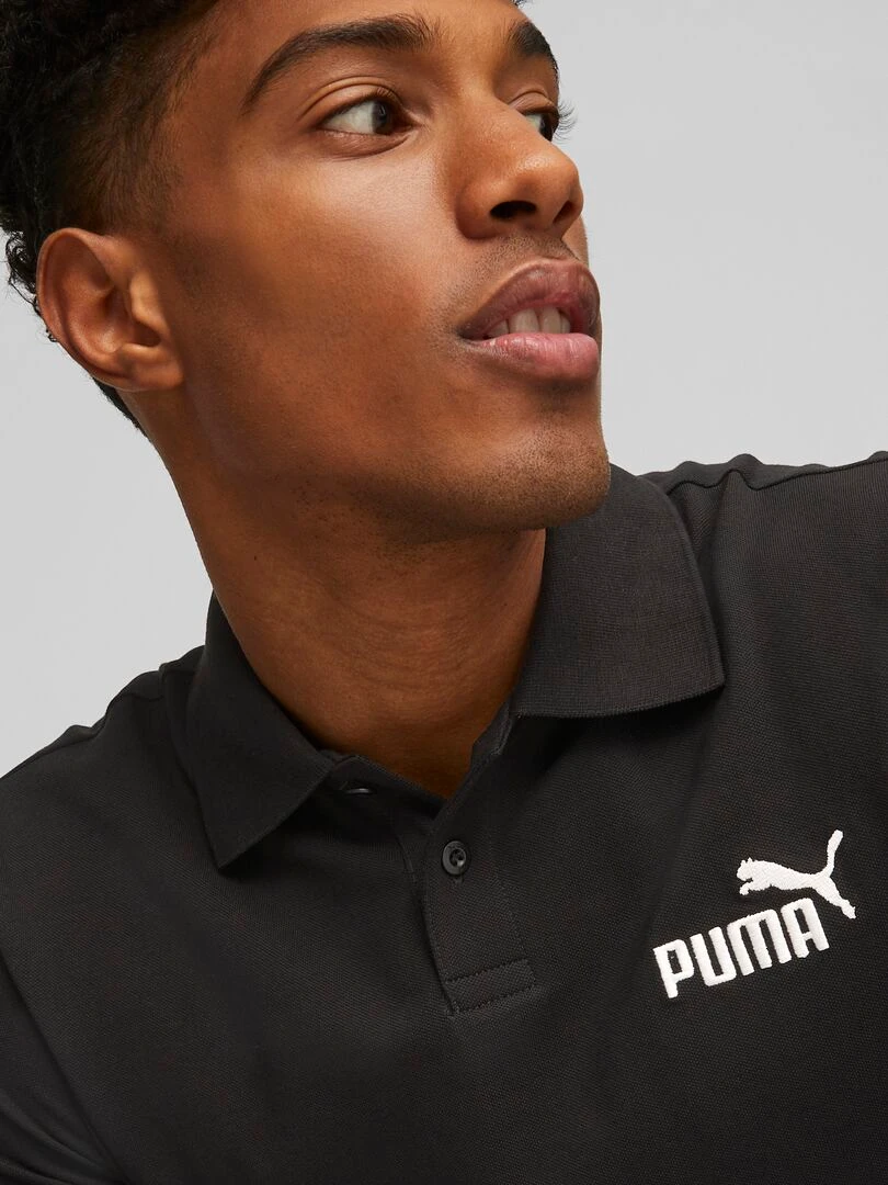 Polo 'Puma'   Noir