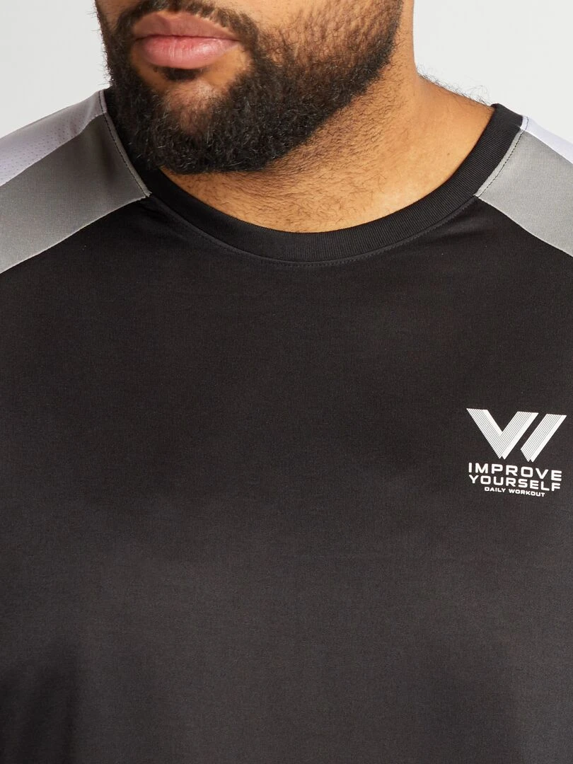 Pantalon de jogging à détails contrastés   noir