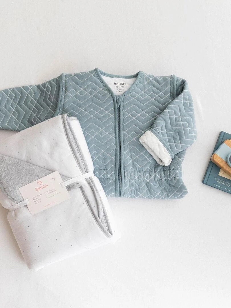 Bemini Gigoteuse jambes séparables Quilted jersey Bleu foncé