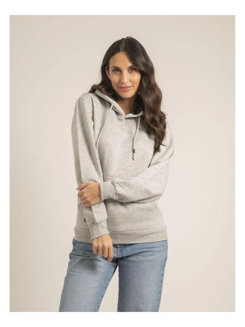 Sweatshirt capuche YZIA Gris
