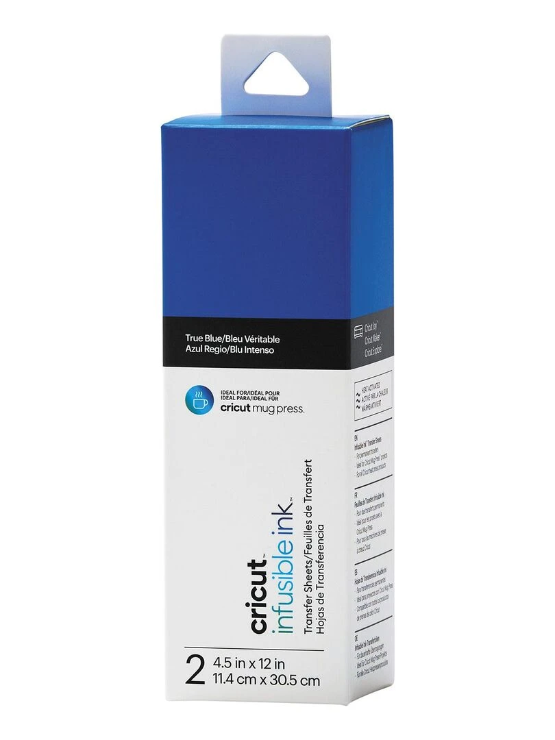 4 feuilles de transfert pour Mug Press   Bleu + Gris   N/A