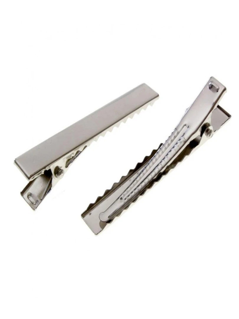 Grande barrette anti glisse   mousseline   Moutarde