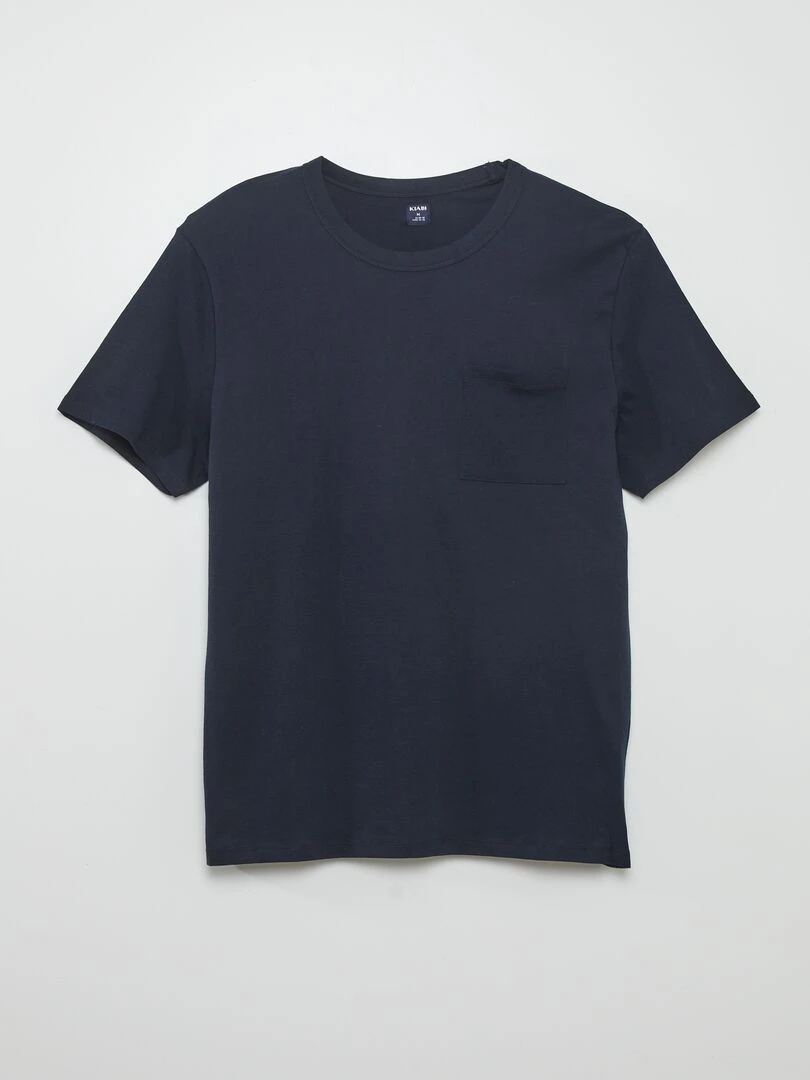 Pyjama court   short + tee shirt   2 pièces   Bleu