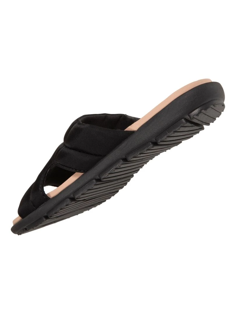 Mule Femme bandeau noir   Noir