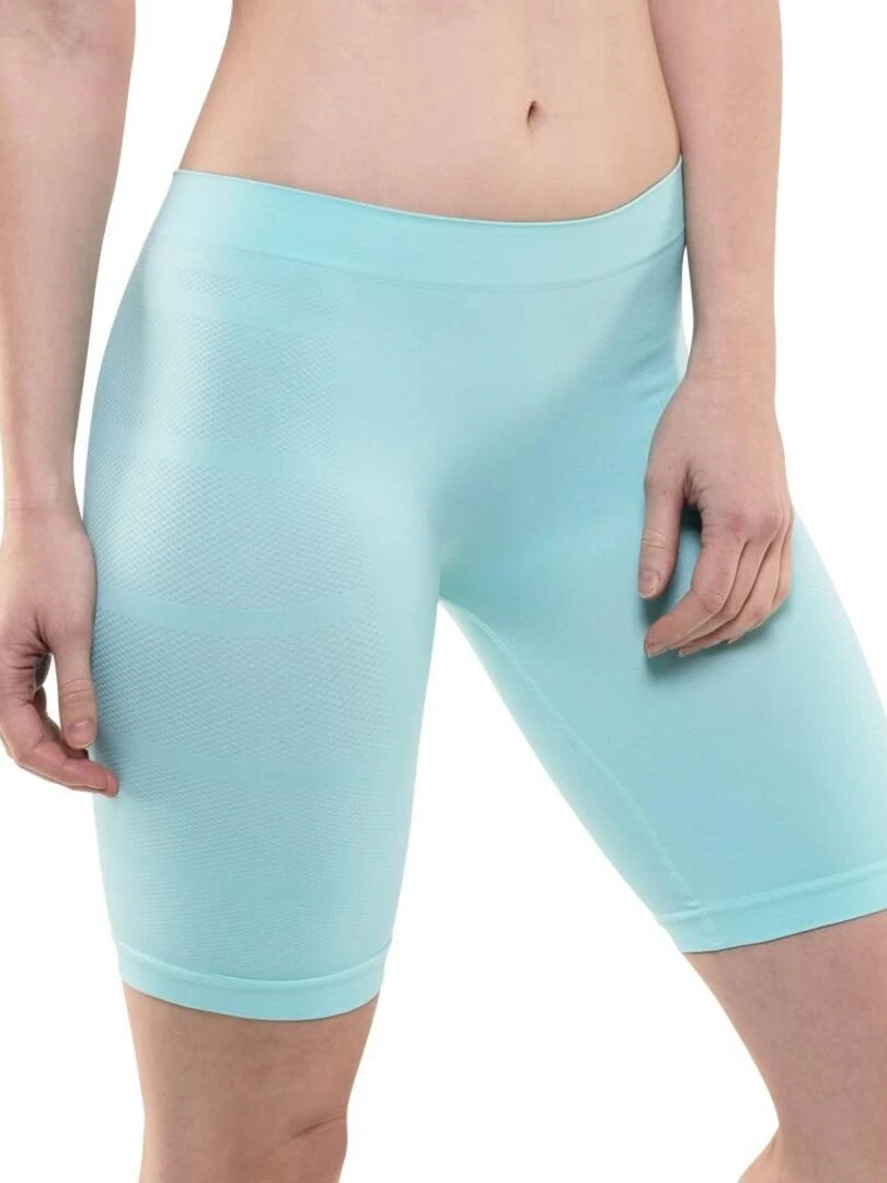 Short en mesh respirant et en fibre de Jade thermorégulant Vert jade