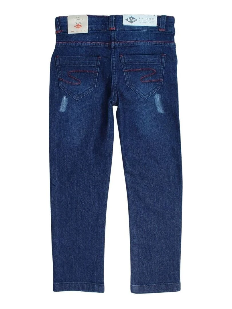 Lee Cooper Jeans fille imprimé logo en coton Bleu